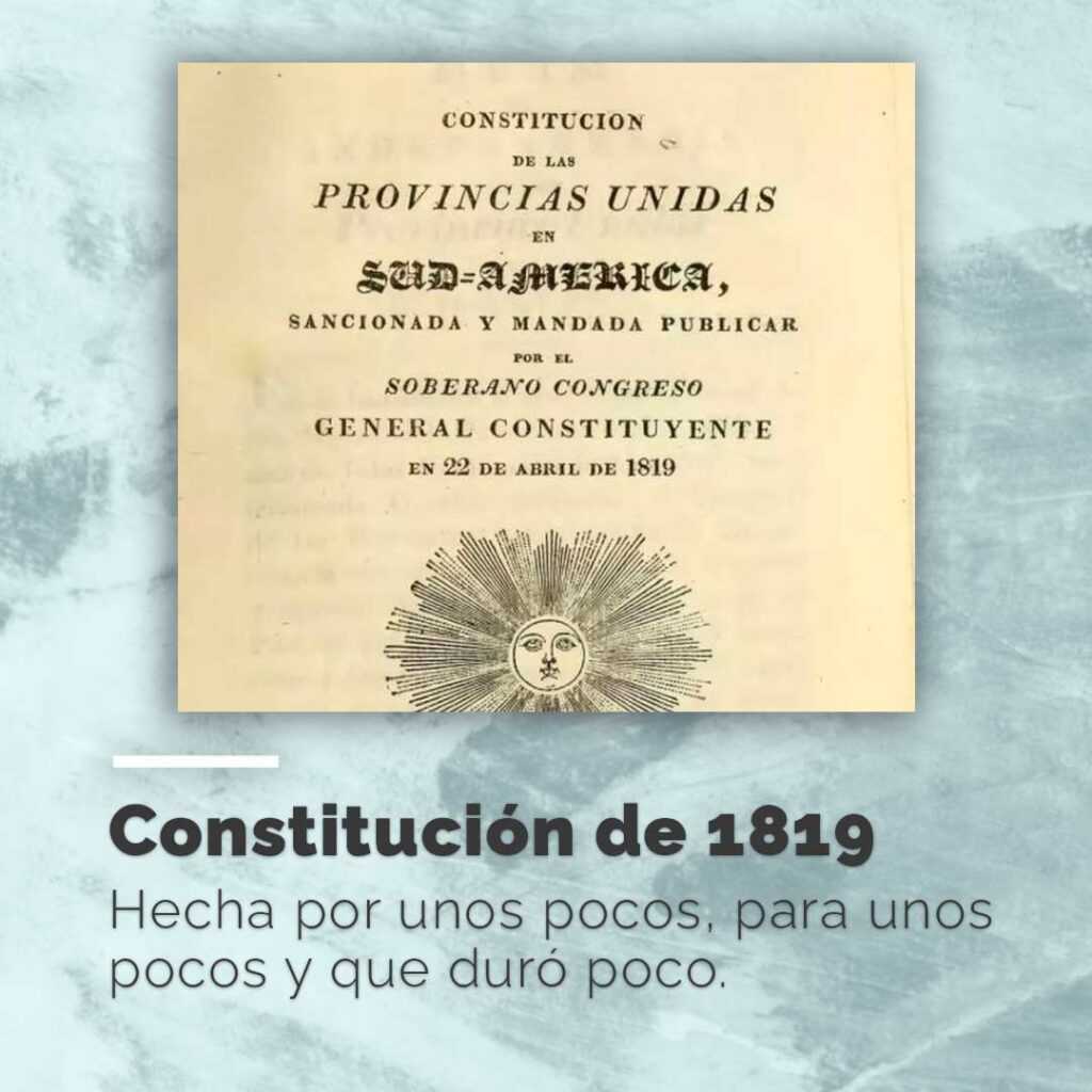 Constitución de 1819. Cristian Galleguillo